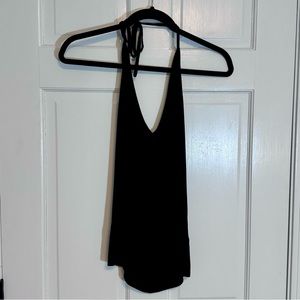 H&M | Knit Halter Top, Black, Size M - EUC